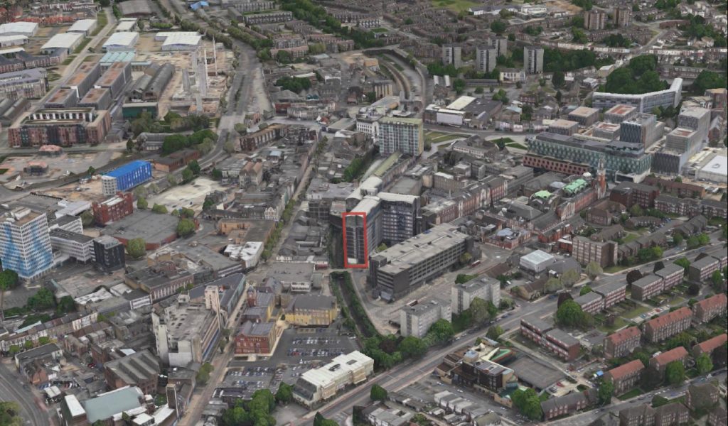 Vista building in Woolwich with residential planning