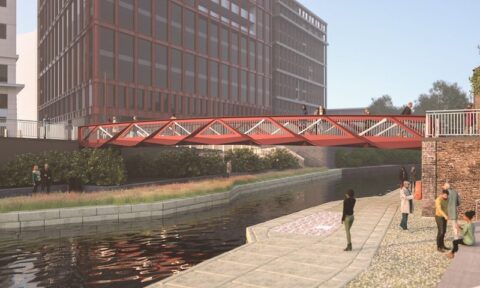 Kings Cross Bridge Pancras Square Coal Drop Yard