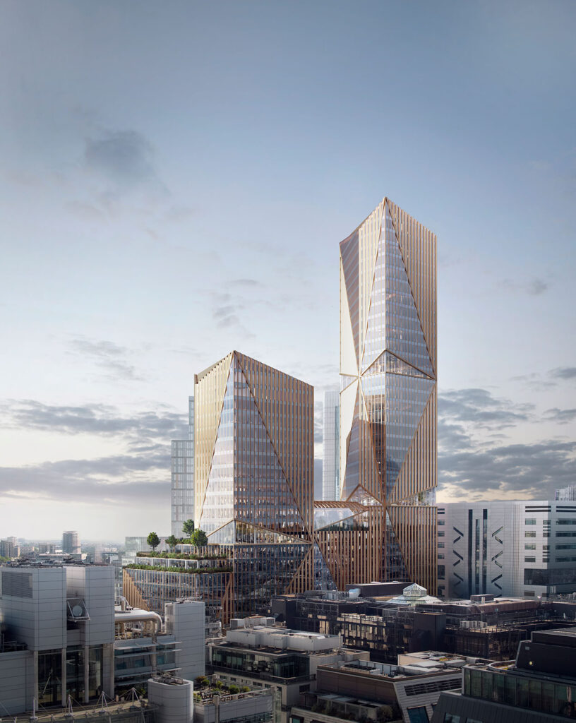 New 38 storey tower approved at 2 Finsbury Avenue EC2