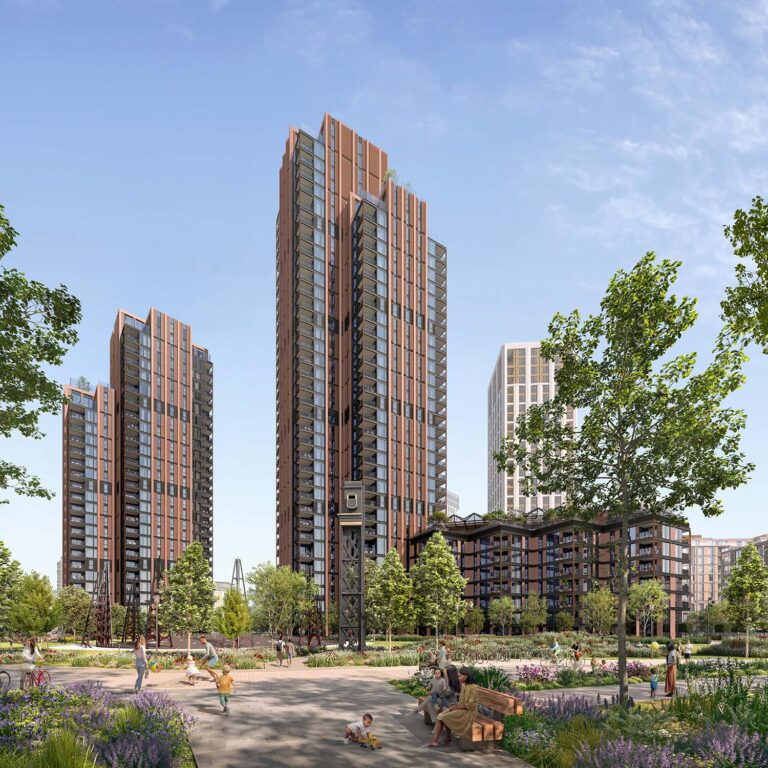 Kings Road Park Fulham Pair of towers