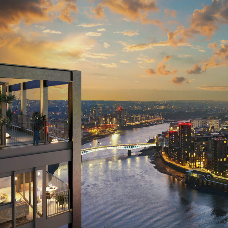 The HILight view over the RiverThames, image credit Ghelamco UK