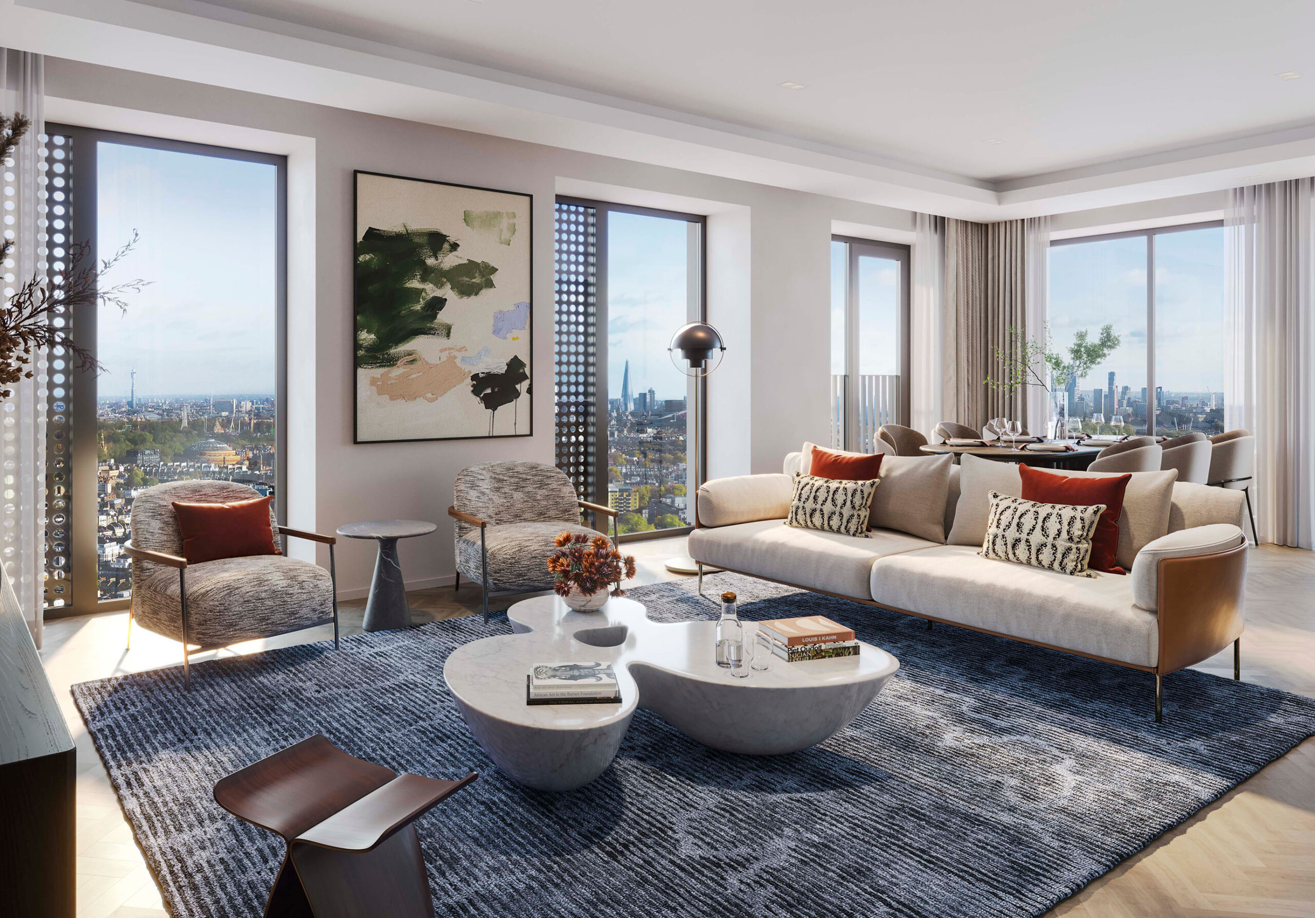 100 Kensington apartment reception room image